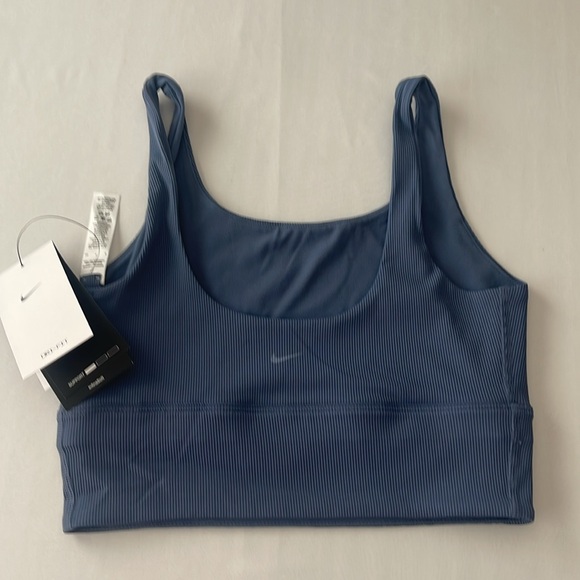 (NWT) Nike Zenvy Rib Women’s Light Support Non Padded Longline Sports Bra, Small - Picture 15 of 16